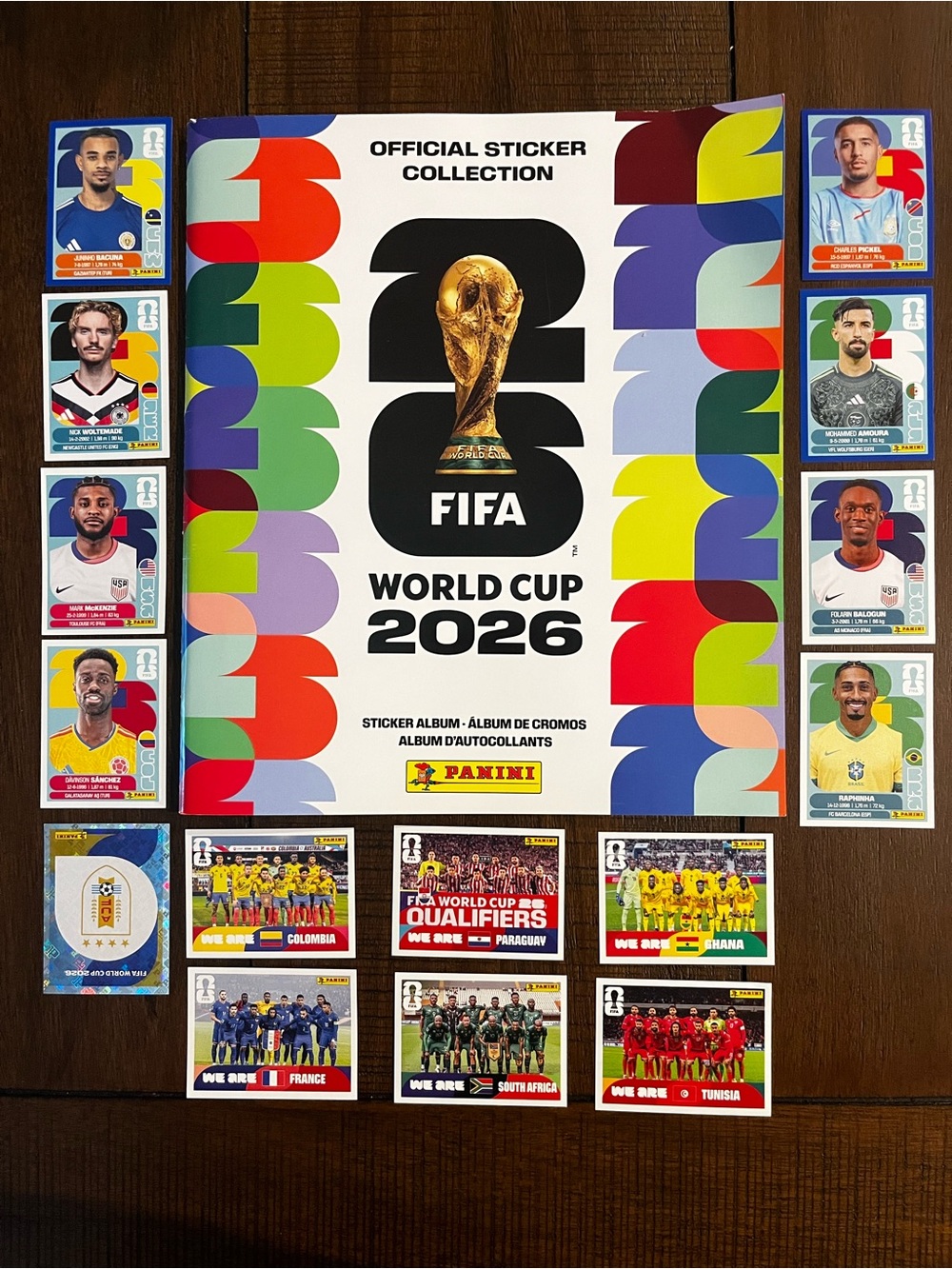 Panini FIFA World Cup 2026 Sticker Album + 15 good stickers!!- Multicolor